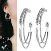 Delicate Korean Fashion Sweet Earrings With Diamonds Nhsc193686