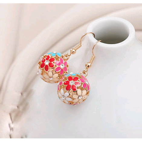 Boutique Korean Delicate Super Beautiful Flower Cluster Earrings Nhsc193689