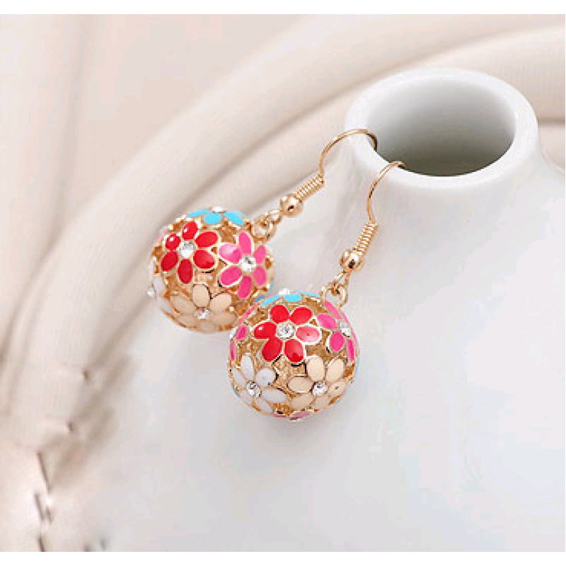 Boutique Korean Delicate Super Beautiful Flower Cluster Earrings Nhsc193689