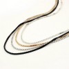 Korean Fashion Simple Fourpiece Snake Chain Wild Sweater Chain Nhsc199089