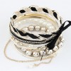 Fashion Bracelets Korean Fashion Temperament Bow Multilayer Pearl Bracelet Nhsc199093