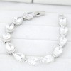Fashion Bracelets Copperplated Real Gold Sparkling Teardrop Zircon Bracelet Nhsc199094