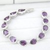 Fashion Bracelets Copperplated Real Gold Sparkling Teardrop Zircon Bracelet Nhsc199094