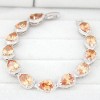 Fashion Bracelets Copperplated Real Gold Sparkling Teardrop Zircon Bracelet Nhsc199094