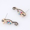 Korean Fashion Sweet And Cute Hippocampal Personality Earrings Nhsc199097