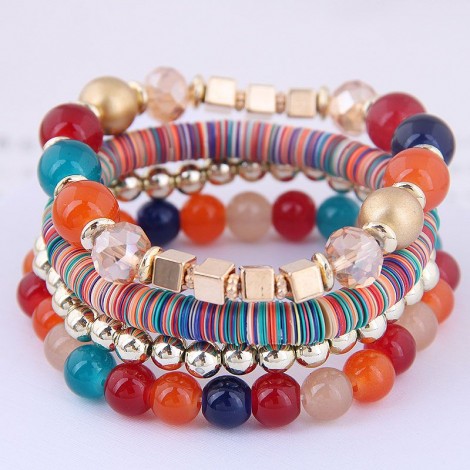 Fashion Bohemian Mashup Multiaccessory Multilayer Bracelet Nhsc199643
