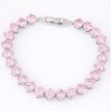 Fashion Copper Plated Real Gold Simple Zircon Bracelet Wholesale Nhsc199646
