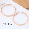 40mm Boutique Korean Fashion Metal Simple And Smooth Personality Stud Earrings Nhsc199651