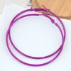 Stylish Metallic Fluorescent Simple Circles Earrings Nhsc199654