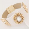 Fashion Metallic Wild Gem Leather Simple Temperament Bracelet Nhsc199676