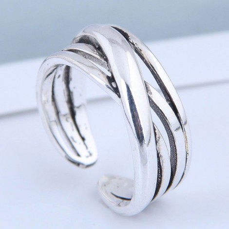Exquisite Fashion Vintage Knit Personality Open Ring Wholesales  Nhsc199692