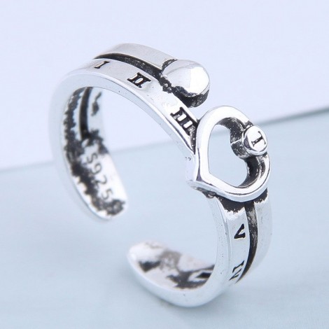 Exquisite Fashion Vintage Love Open Ring Nhsc199695