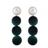 Fashion Metal Simple Wild Pearl Velvet Earrings Nhsc199719