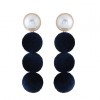 Fashion Metal Simple Wild Pearl Velvet Earrings Nhsc199719