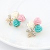 Fashion Jewelry Korean Fashion Colorful Shell Flower Earrings Wholesale Nhsc200888