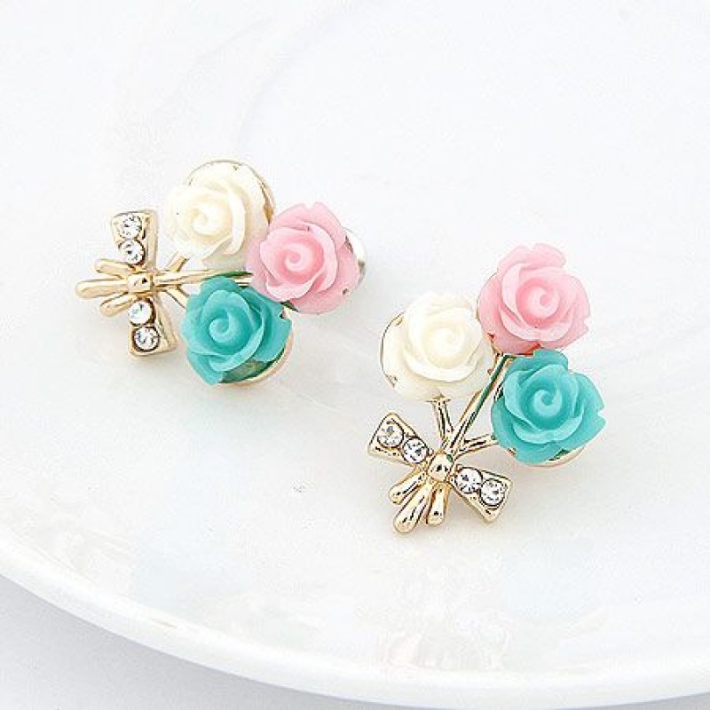 Fashion Jewelry Korean Fashion Colorful Shell Flower Earrings Wholesale Nhsc200888