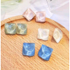 Fashion Jewelry Korean Fashion Sweet Resin Accessories Square Earrings Wholesale Nhsc200893