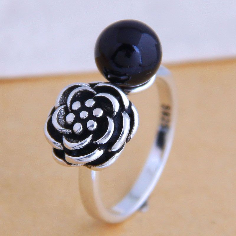 Fashion Jewelry Fashion Vintage Rose Open Ring Simple Ring Wholesale Nhsc200904