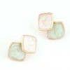 Fashion Jewelry Korean Fashion Lady Wild Threedimensional Cube Temperament Earrings Nhsc201026