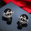 Fashion Copper Zircon Elegant Pearl Earrings Wholesale Nhsc201416