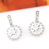 Korean Fashion Sweet Ol Graceful Bright Zircon Earrings Nhsc201759