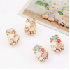 Korean Fashion Sweet Ol Shiny Opal Earrings Wholesales  Nhsc201761