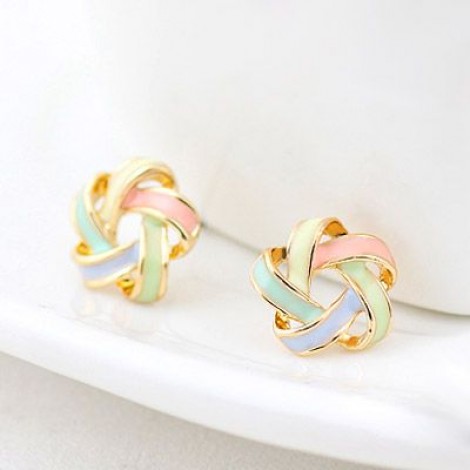 Korean Fashion Wild Yarn Ball Sweet Earrings Nhsc201773