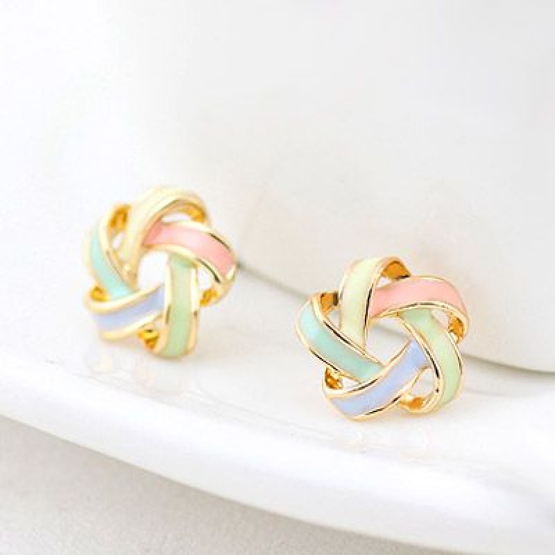 Korean Fashion Wild Yarn Ball Sweet Earrings Nhsc201773