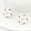 Korean Fashion Wild Yarn Ball Sweet Earrings Nhsc201773