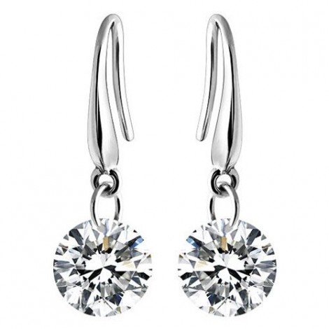Korean Fashion Sweet Sparkling Zircon Personality Earrings Nhsc201776