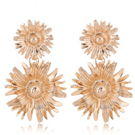 Fashion Earrings Sweet Ol Metal Sun Flower Nhsc201782