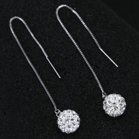 Korean Fashion Sweet Simple Bright Ball Studs Nhsc201797