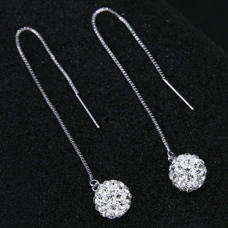 Korean Fashion Sweet Simple Bright Ball Studs Nhsc201797