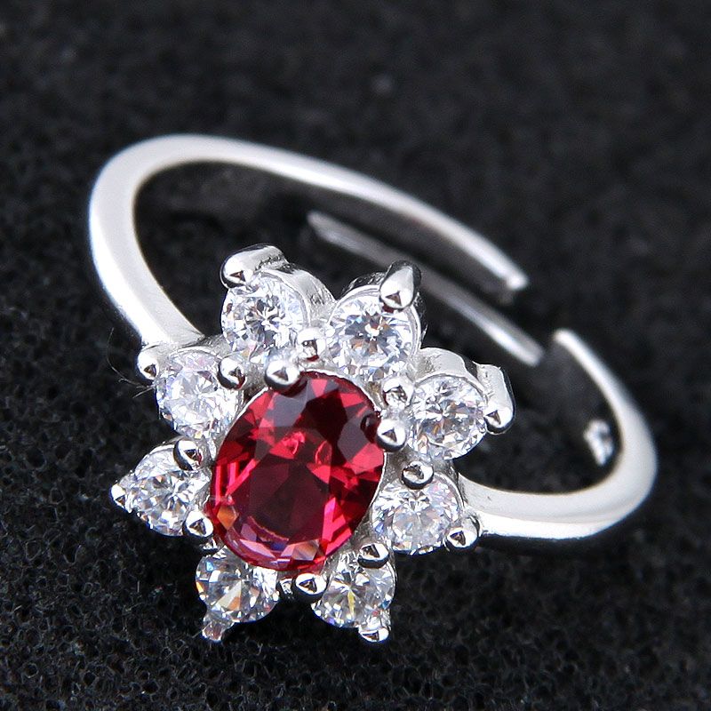 Elegant And Simple Inlaid Zircon Open Ring Nhsc201799