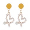 Korean Fashion Sweet Simple Love Pearl Earrings Nhsc201820