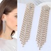 Fashion Jewelry Metal Flash Diamond Tassel Exaggerated Earrings Nhsc202422