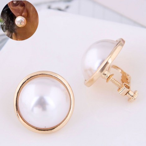 Fashion Jewelry Korean Fashion Sweet Ol Elegant Pearl Ear Clip Nhsc202446