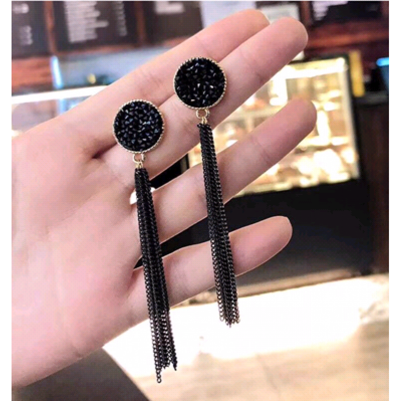 Fashion Jewelry Metallic Simple Fringed Temperament Female Earrings Nhsc202449