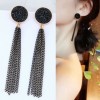 Fashion Jewelry Metallic Simple Fringed Temperament Female Earrings Nhsc202449