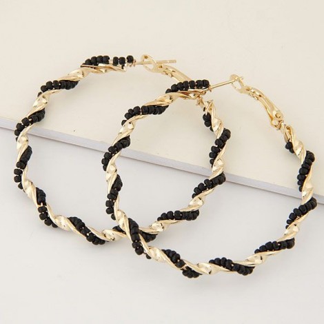 Fashion Jewelry Metal Wild Guilloch Earrings Nhsc202458