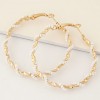 Fashion Jewelry Metal Wild Guilloch Earrings Nhsc202458