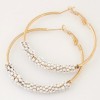 Fashion Jewelry Metal Versatile Simple Bead Earrings Nhsc202460