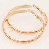 Fashion Jewelry Metal Simple Beaded Large Circle Earrings Nhsc202461