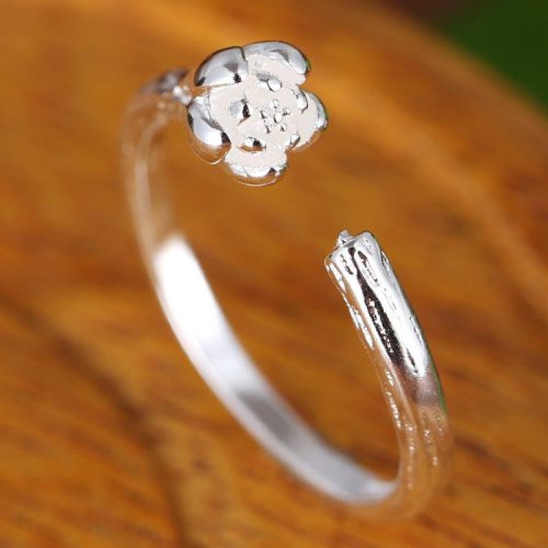 Fashion Jewelry Korean Fashion Sweet And Rich Flower Open Ring Nhsc202466