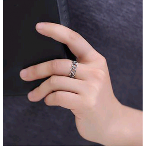 Fashion Jewelry Metal Vintage Woven Open Ring Nhsc202472