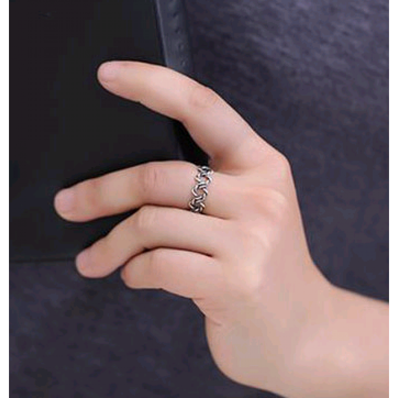Fashion Jewelry Metal Vintage Woven Open Ring Nhsc202472