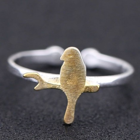 Fashion Jewelry Korean Fashion Sweet Ol Bird Ring Nhsc202475