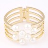 Elegant And Stylish Metallic Simple Pearl Exaggerated Bracelet Wholesales Yiwu Nhsc202752