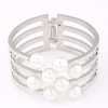 Elegant And Stylish Metallic Simple Pearl Exaggerated Bracelet Wholesales Yiwu Nhsc202752