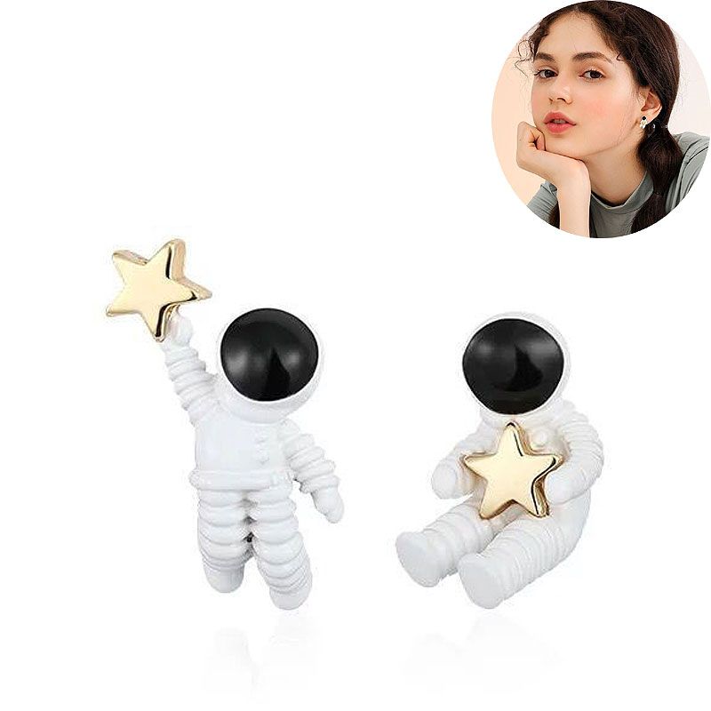 Fashion Earrings Cute Astronaut Small Simple Earrings Nhsc203462